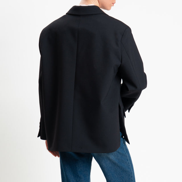 Vicolo-Giacca chiusura asimmetrica - nero