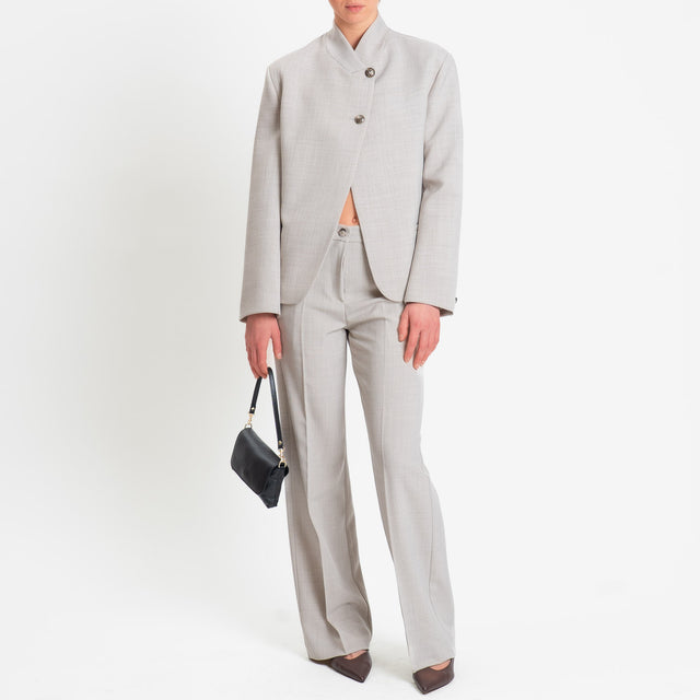 Vicolo-Pantalone straight fit - sand melange