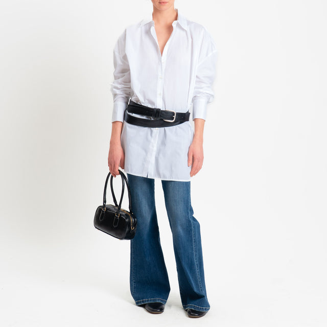Vicolo-Camicia oversize in cotone - bianco