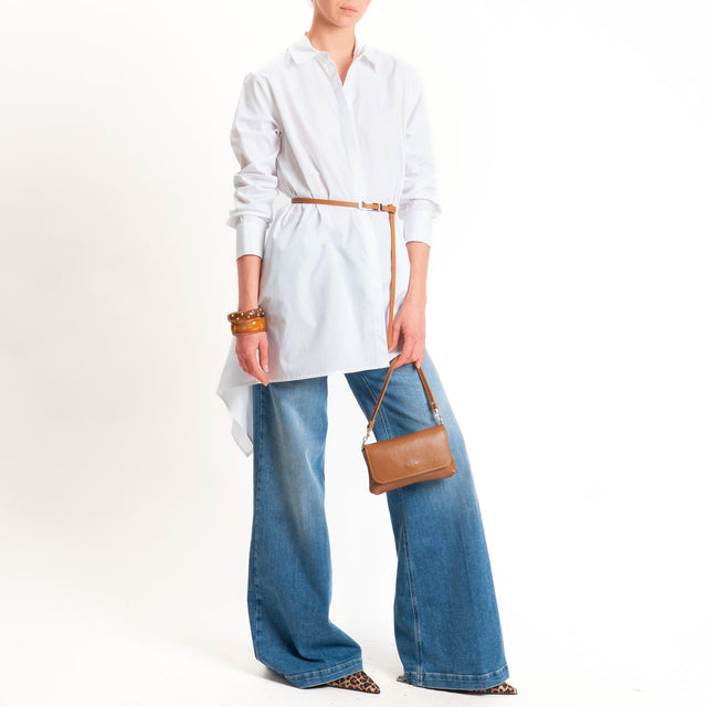 Vicolo-Camicia over asimmetrica - bianco