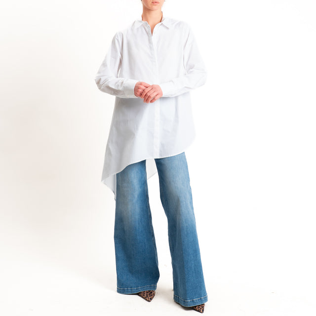 Vicolo-Camicia over asimmetrica - bianco