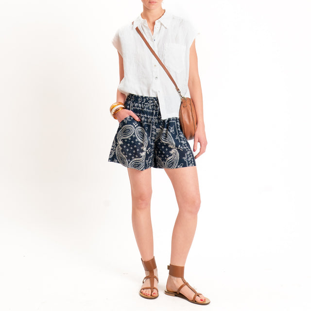 Vicolo-Shorts fantasia bandana - blu