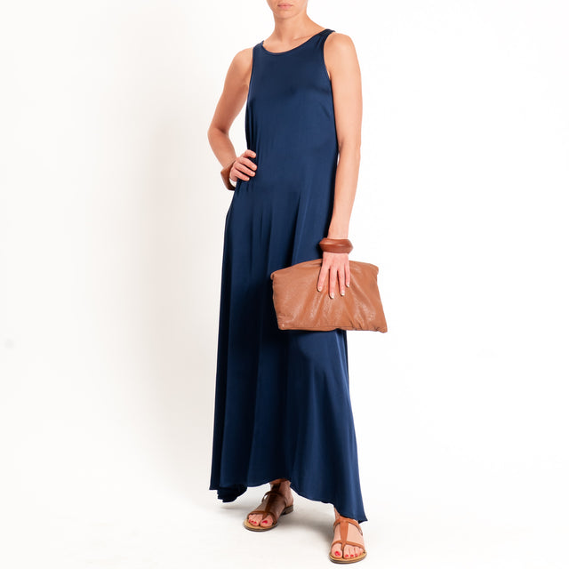 Vicolo-Abito vogatore in satin - blu