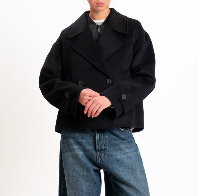 Vicolo-Giacca HAND MADE con gilet removibile - nero