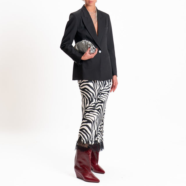 Vicolo-Giacca con spalline e spacco dietro regular fit - nero