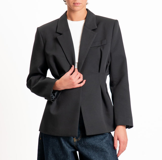 Vicolo-Giacca blazer con riprese laterali - nero