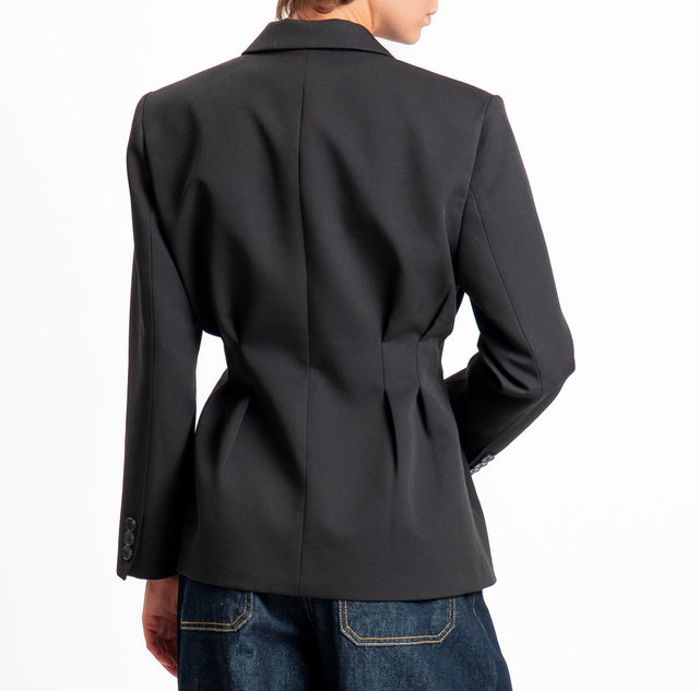 Vicolo-Giacca blazer con riprese laterali - nero