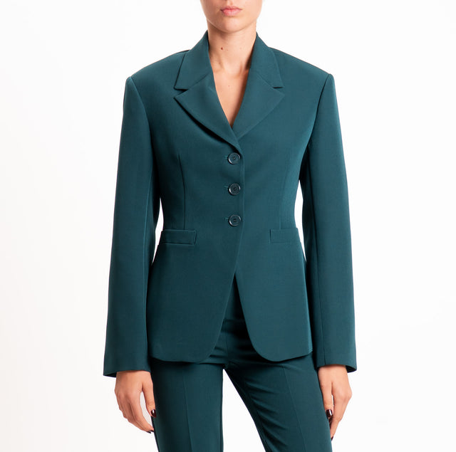 Vicolo-Giacca slim fit con spalline - verde