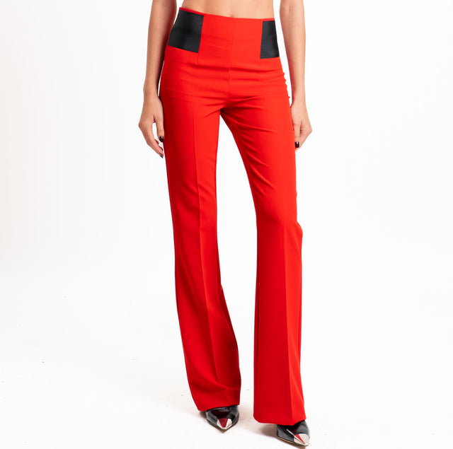 Vicolo-Pantalone bootcut - rosso
