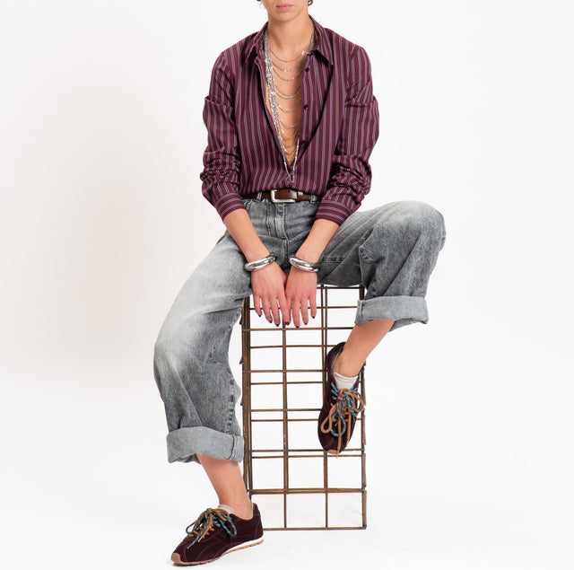 Vicolo-Camicia a righe - Bordeaux