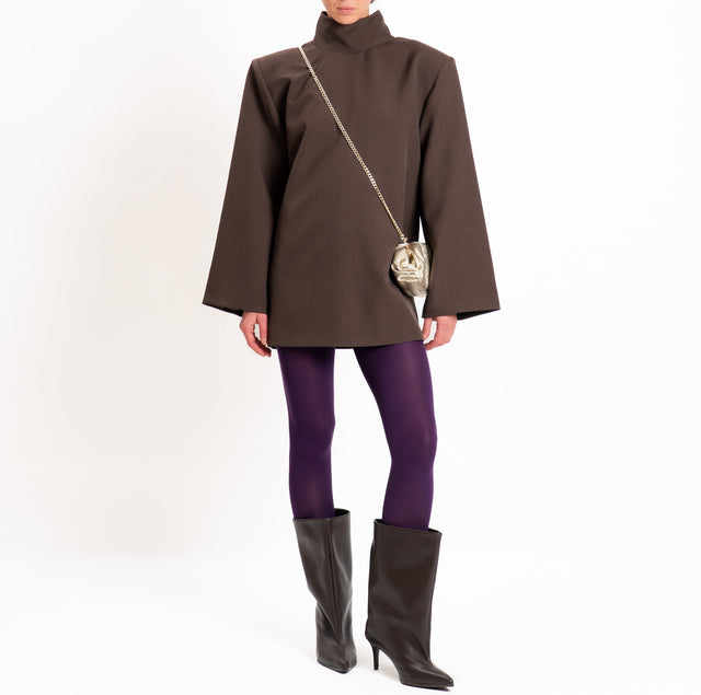 Vicolo-Mini abito con spalline - moro