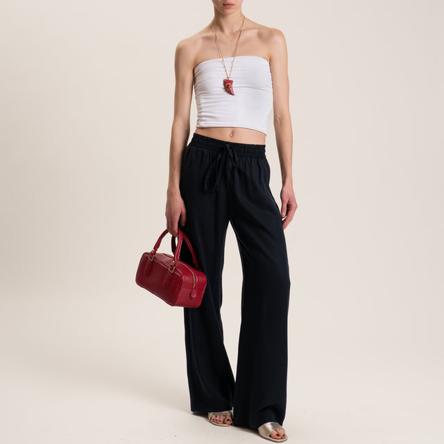 Vicolo-Pantalone con coulisse elastico in vita - nero