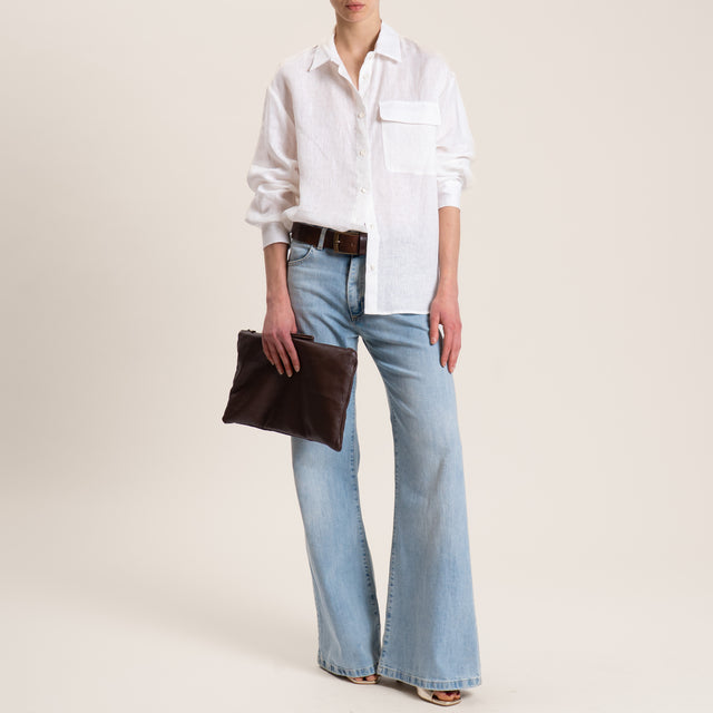 Vicolo-Camicia in lino - latte