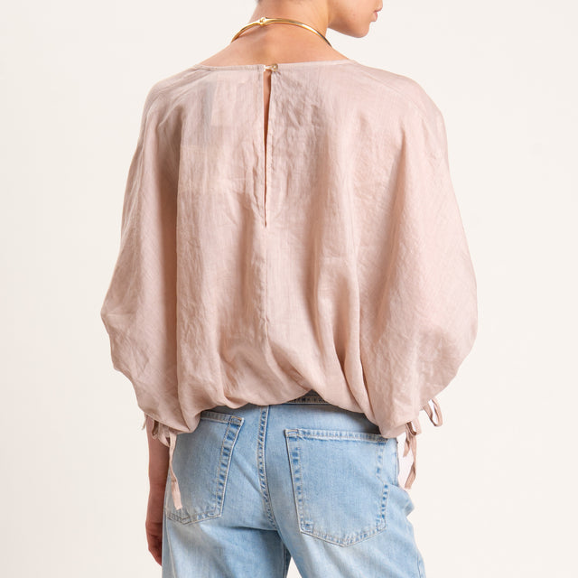 Vicolo-Blusa RAMIE FIBRA NATURALE - biscotto