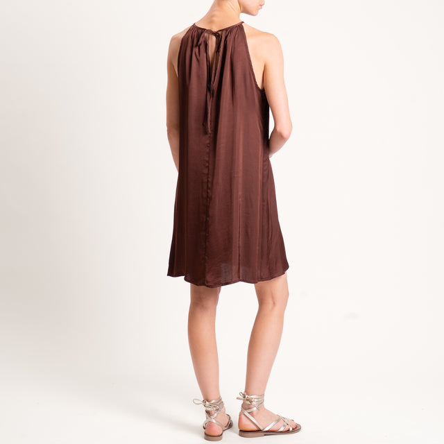 Vicolo-Abito vogatore satin - cioccolato