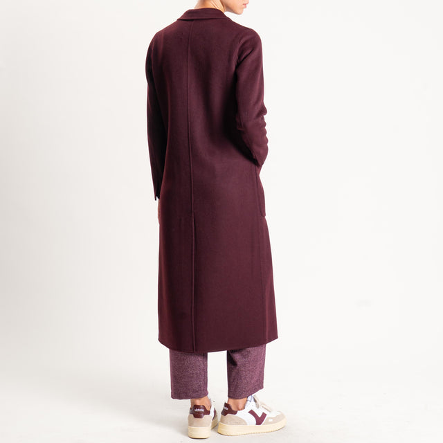 Vicolo-Cappotto hand made misto lana - vino