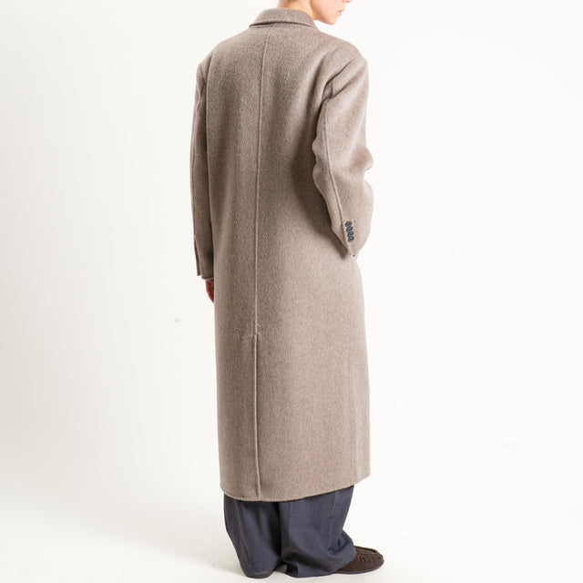Vicolo-Cappotto doppiopetto hand made misto lana - beige