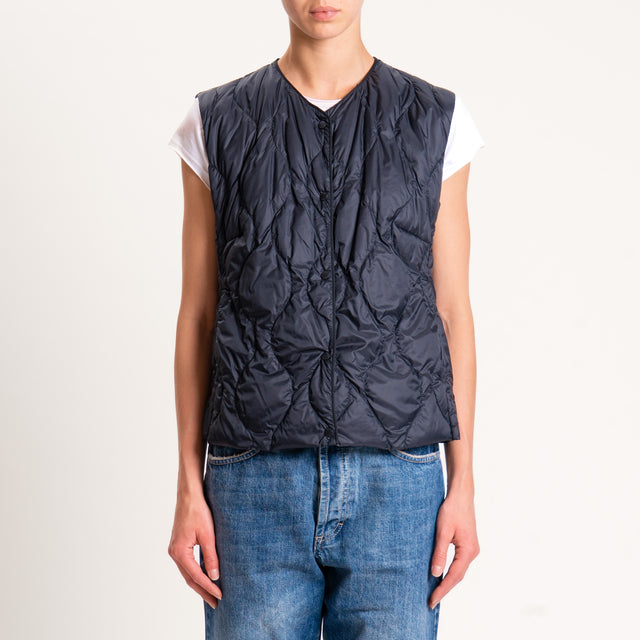 Vicolo-Gilet trapuntato 100 grammi - nero