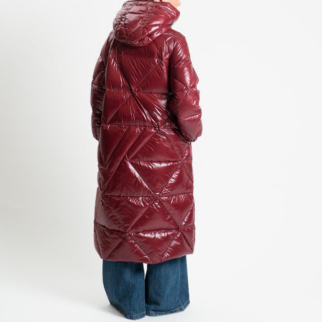 Vicolo-Piumino lungo con cappuccio - vino