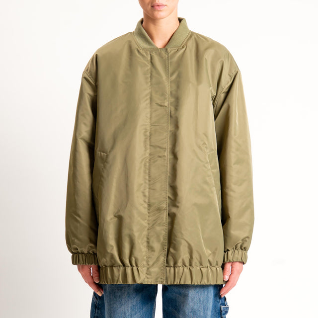 Vicolo-Bomber oversize imbottito water repellent - kaki