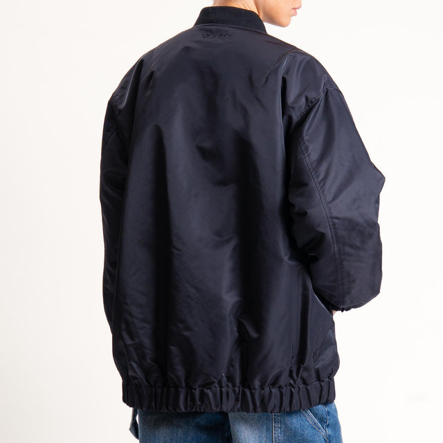 Vicolo-Bomber oversize imbottito water repellent - nero