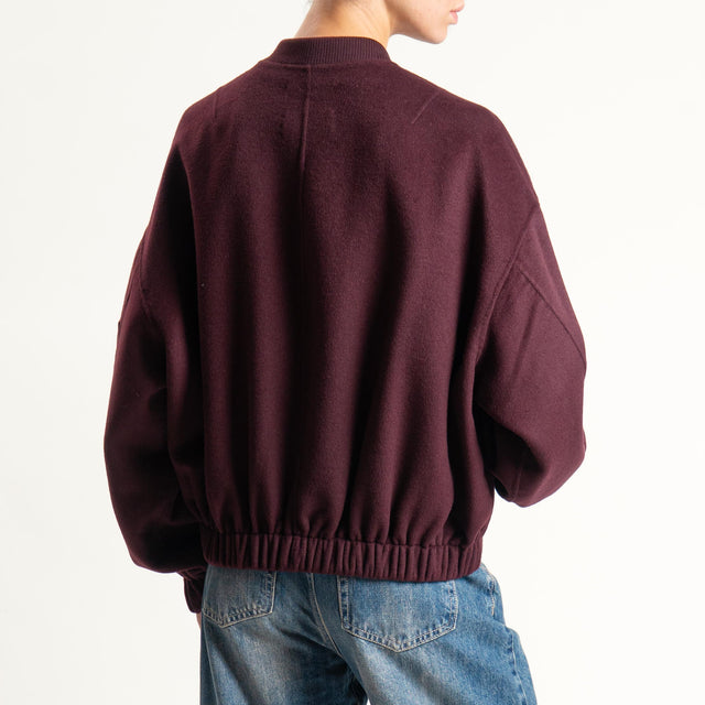 Vicolo- Bomber in velour - Bordeaux