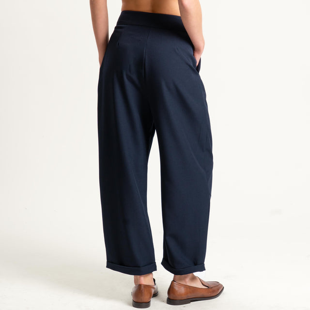Vicolo- Pantalone con pinces - Blu