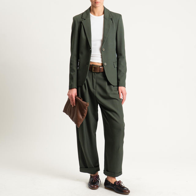Vicolo- Pantalone con pinces - militare