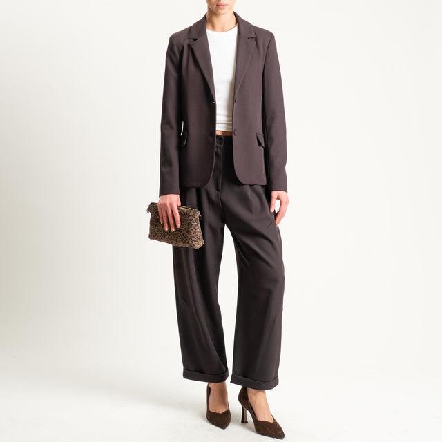 Vicolo- Pantalone con pinces - moro