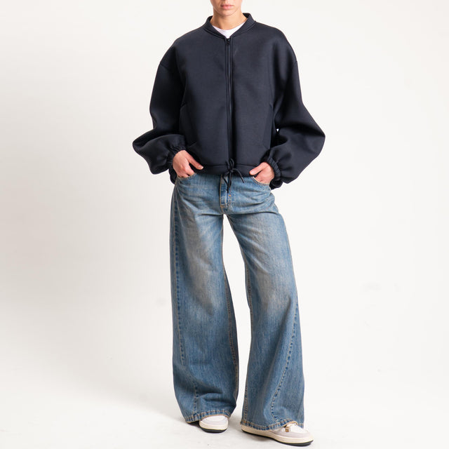 Vicolo-Bomber neoprene - nero