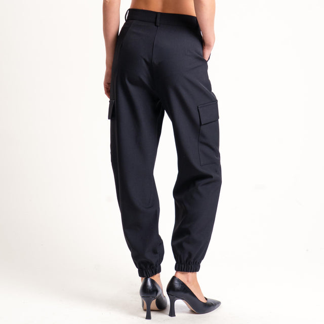 Vicolo-Pantalone cargo - nero