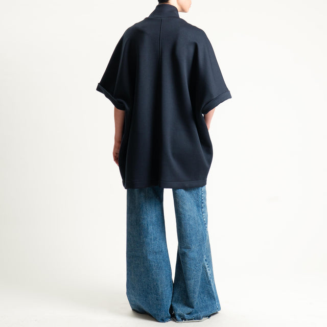 Vicolo-Giacca poncho in neoprene - nero