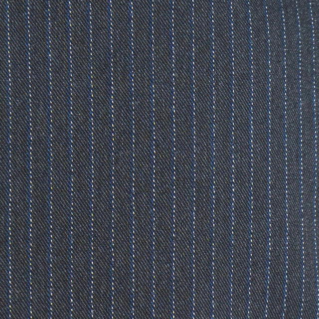 Vicolo-Gonna gessata con spacchi - nero