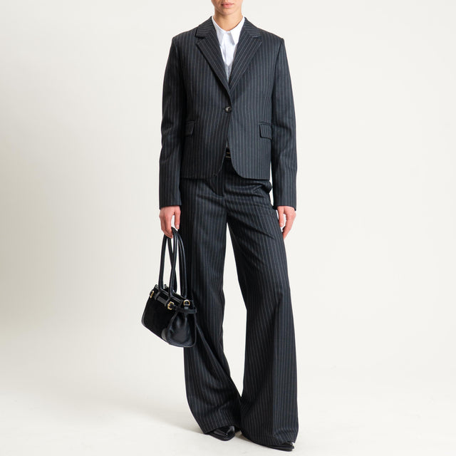 Vicolo-Pantalone gessato - nero