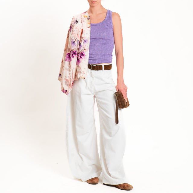 Vicolo-Top in lurex - glicine