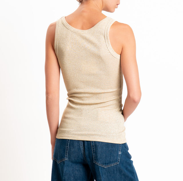 Vicolo-Top in lurex - oro