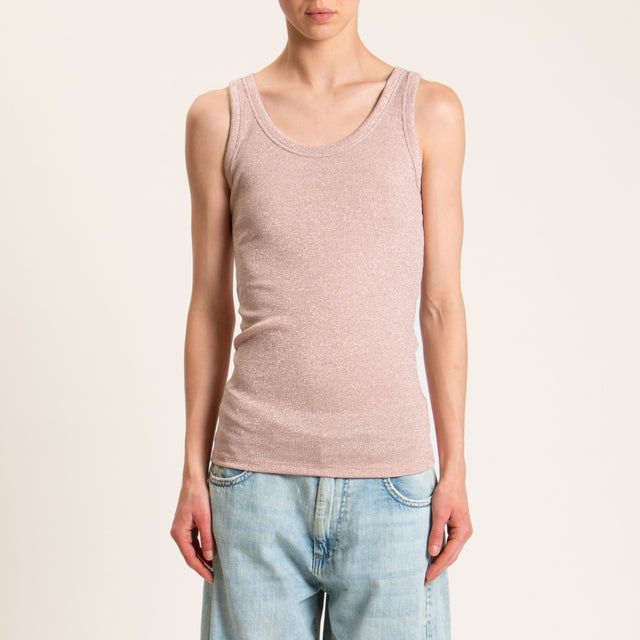 Top Vicolo de lurex - rosa