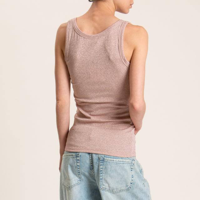 Top Vicolo de lurex - rosa