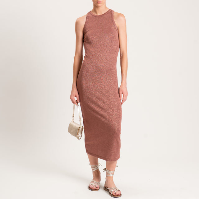 Vicolo-Abito in lurex - rame