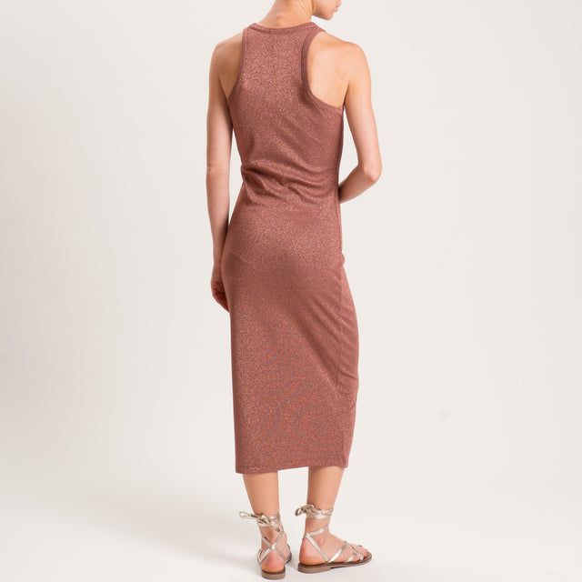 Vicolo-Abito in lurex - rame
