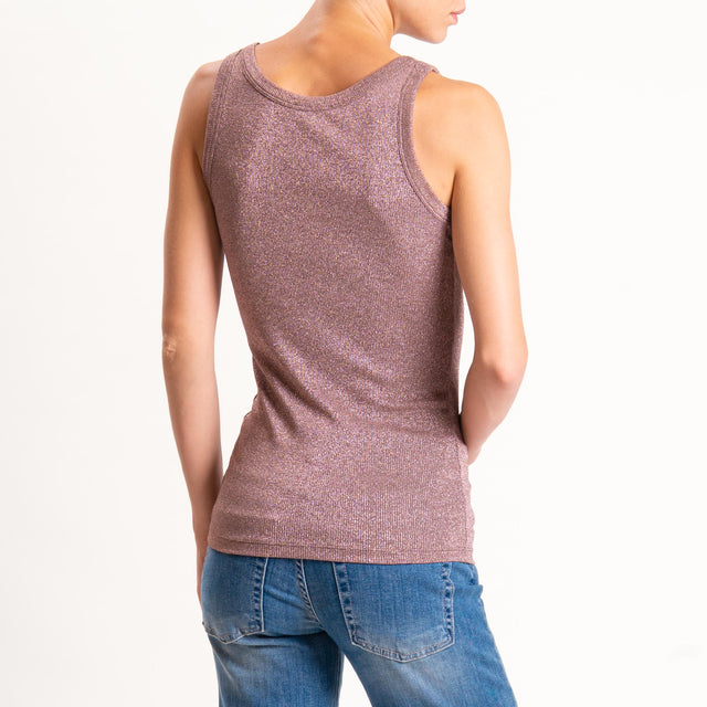 Vicolo-Top lurex - blush