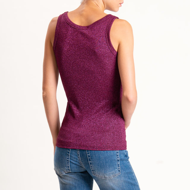 Vicolo-Top lurex - magenta