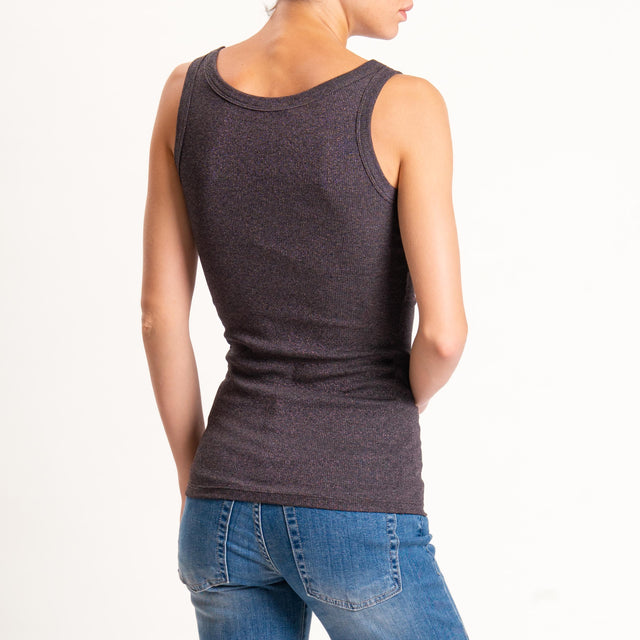 Vicolo-Top lurex - moro