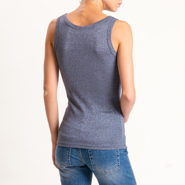 Vicolo-Top lurex - piombo