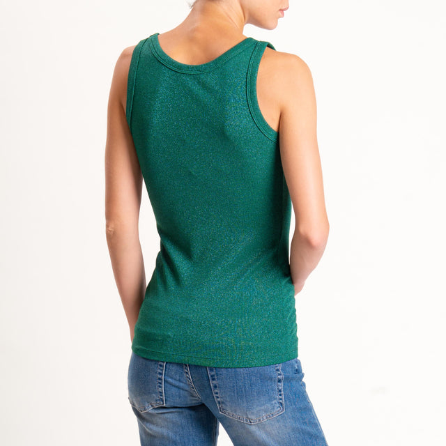 Vicolo-Top lurex - verde smeraldo