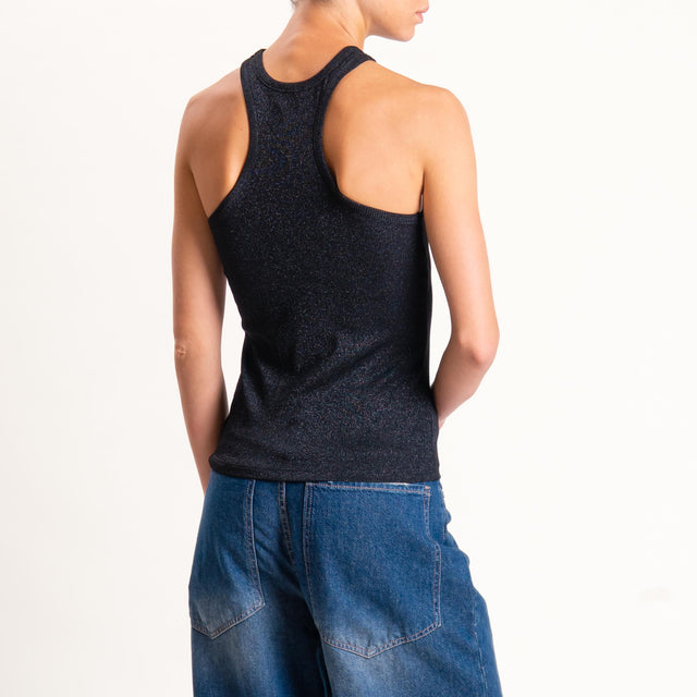 Vicolo-Top vogatore in lurex - nero