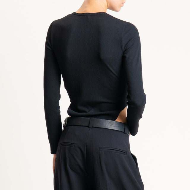 Vicolo- Body chester a costine - Nero