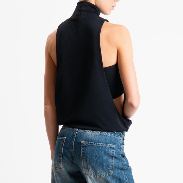 Vicolo-Body + top a fascia - nero