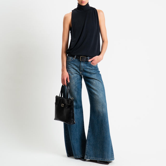 Vicolo-Body + top a fascia - nero