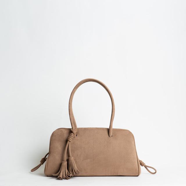 Vicolo-Borsa bauletto scamosciata - nocciola